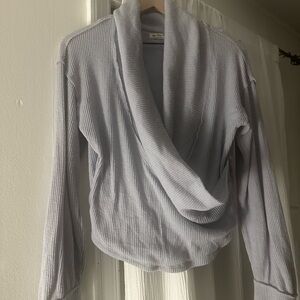 We The Free Light Purple Cowl Neck Sweater